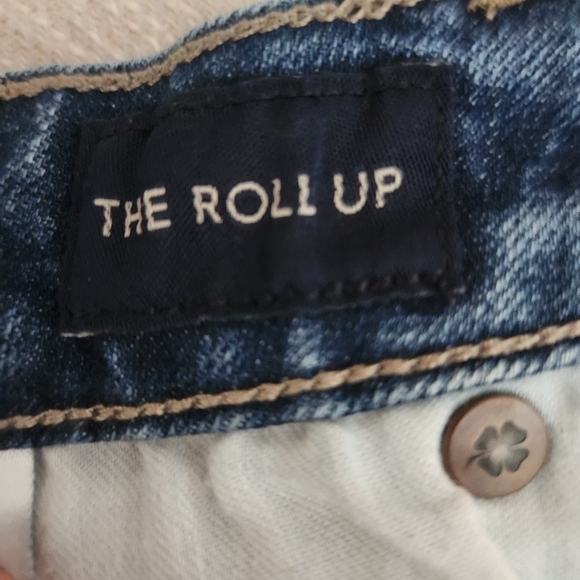Lucky Brand | The Roll Up Stretch Denim Jean Shorts - Size 6/28 - Picture 12 of 15